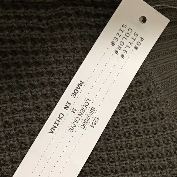 Sweet Romeo NWT Size M Cozy Thermal Pullover Top Long Sleeve Loden Olive Size M - Picture 6 of 13